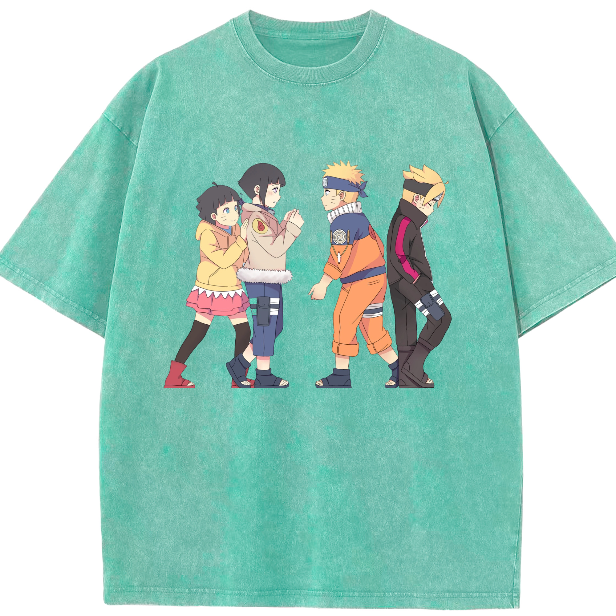 （画像用） NARUTO -ナルト- うずまき ナルト Uzumaki Naruto 綿100% ヴィンテージ風 半袖Tシャツ（フロントプリント）